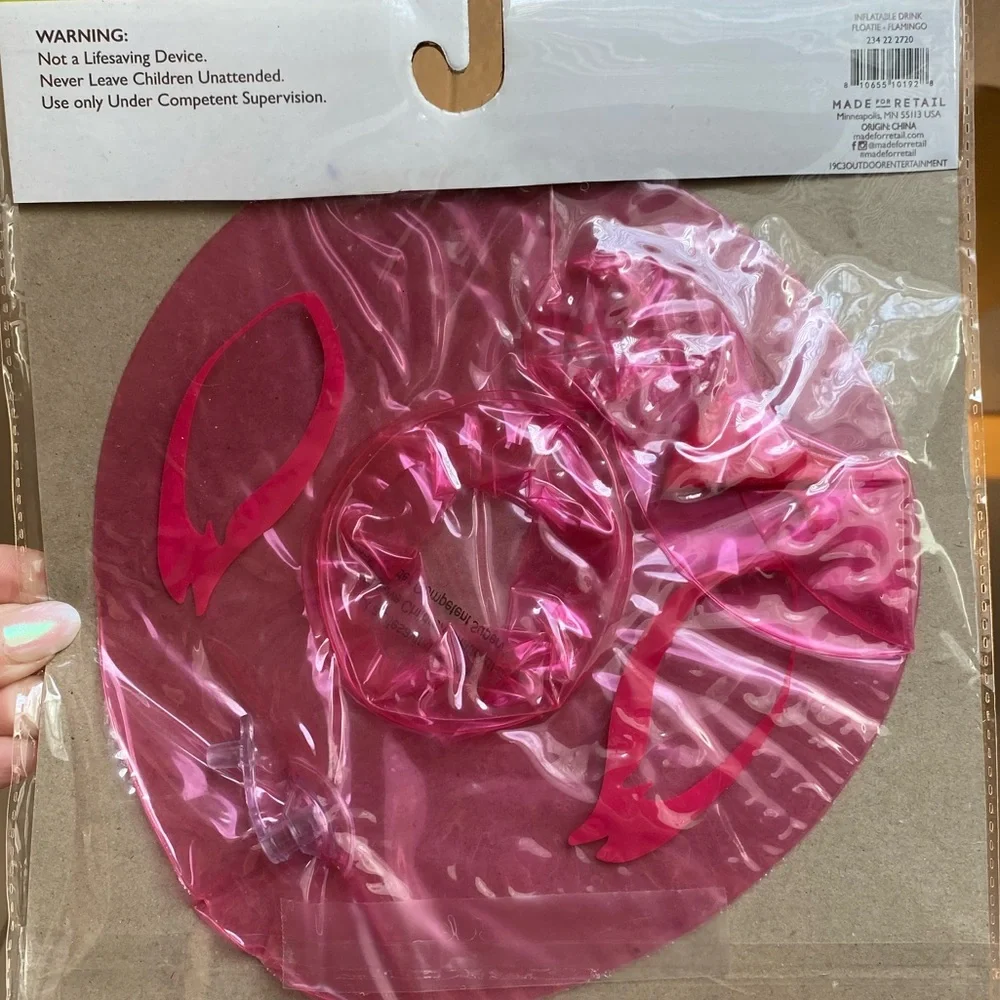 ⭐️5/$10⭐️ Flamingo Drink Floatie - Pink